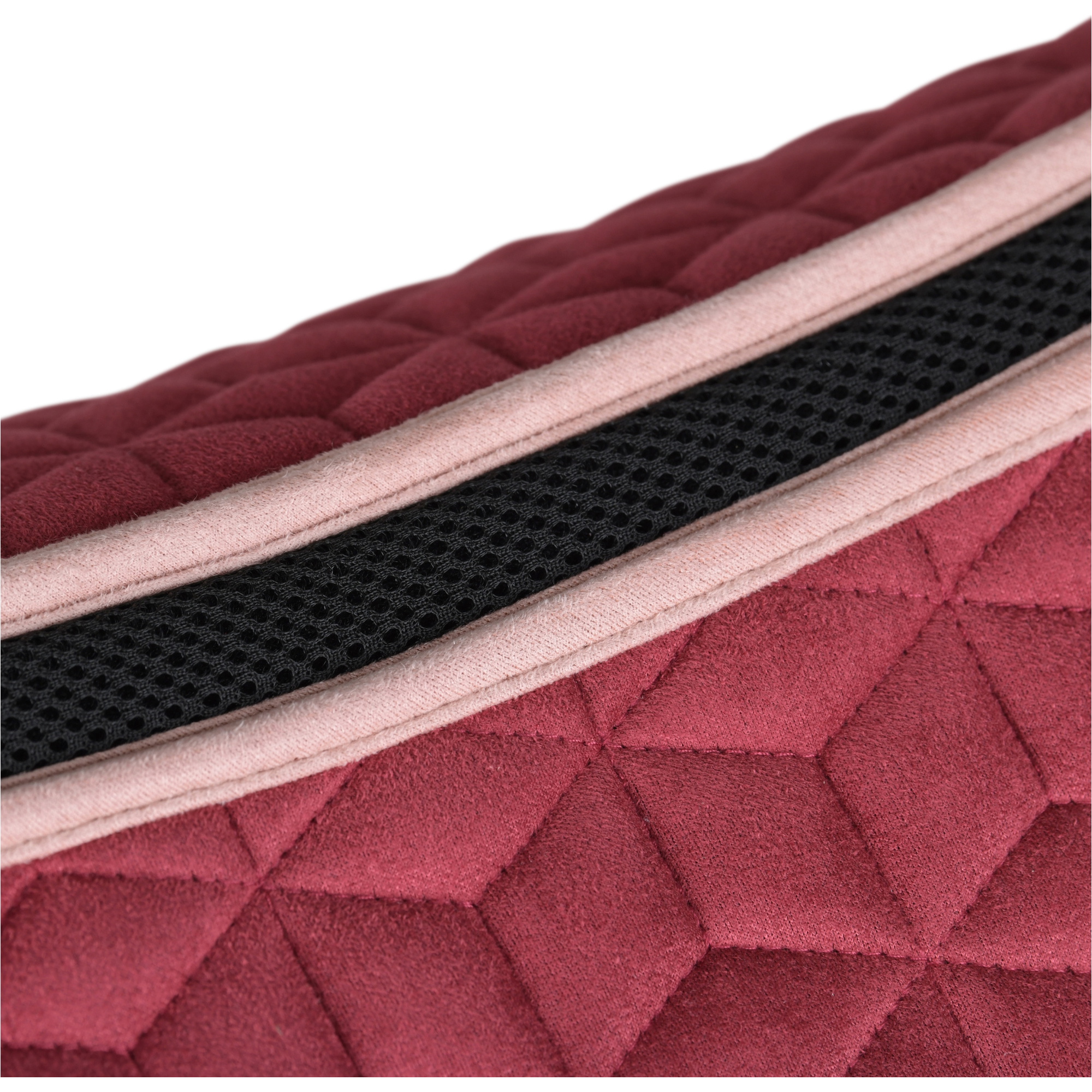 2026 WeatherBeeta Cuir Elite Air-Tec Dressage Tapis De Selle 1030346015 - Wine Plum